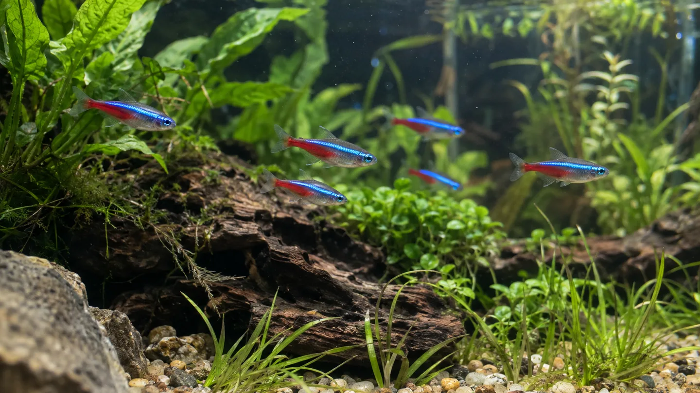 Freshwater aquarium scene for Aquarium volume by shape