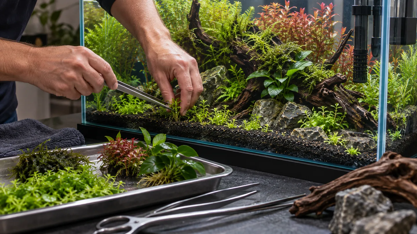 Precision Aquascaping in a Planted Aquarium